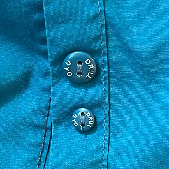 DRILL NYC blue men’s button-down shirt. Size L - Picture 16 of 16